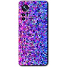 Gramaphone Xiaomi Mi 12 Kılıf Hd Desen Baskılı Arka Kapak + Kırılmaz Cam - Pixel Mozaik