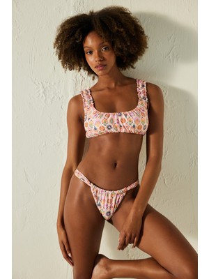 Arianne Bra Desenli Bikini Üstü