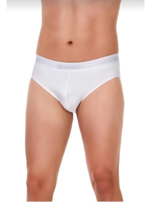 Yıldız 65 Erkek Beyaz Modal Kemerli Slip 6 Adet