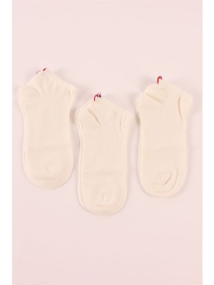 Katia & Bony 3'lü Çocuk Paket Super Bambu Step Çorap Beyaz