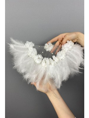 Hayalperest Boncuk Tüylü ve Taşlı Gelin Halay Mendili 1 Adet