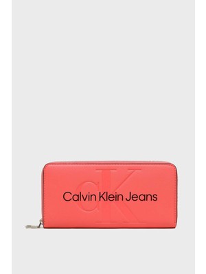 Calvin Klein Logolu Çok Bölmeli Cüzdan K60K607634TCO Bayan Cüzdan K60K607634 Tco