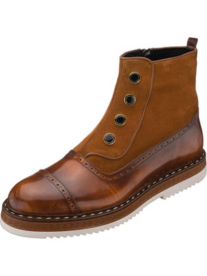 Iriadam NVN490 Taba Açma Deri Eva Taban Büyük Numara Bot Rahat Geniş Kalıp