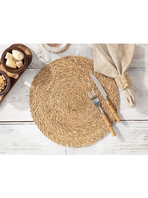 English Home Caitly Hasır Amerıkan Servıs 35 cm Bej