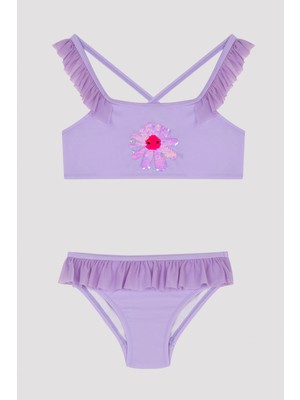 Penti Kız Çocuk Papatya Desenli Halter Bikini Takımı