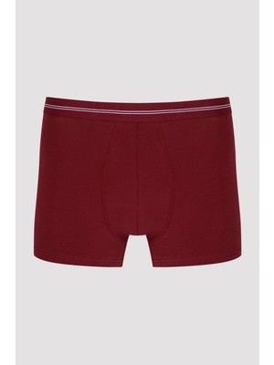 Penti Çizgili Burgundy 3lü Mid Boxer