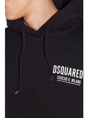 Dsquared2 Baskılı Pamuklu Regular Fit Kapüşonlu Yaka Sweat Erkek Sweat S71GU0451 S25516 900