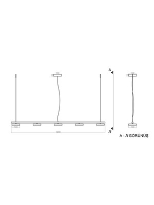 voxlamp lighting solutions Sarkıt Led Avize Cord Ple x