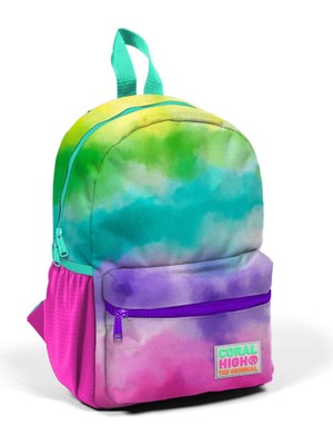 Coral High Minik Yuva Sırt Çantası Renkli Batik Desenli Iki Bölmeli 23539