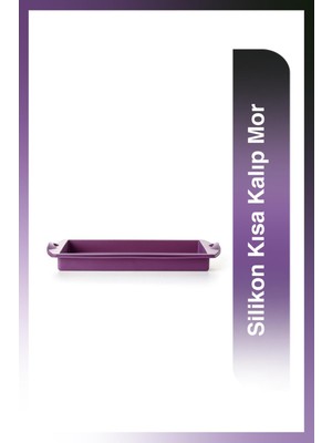 Tupperware Silikon Dikdörtgen Kısa Kalıp Mor