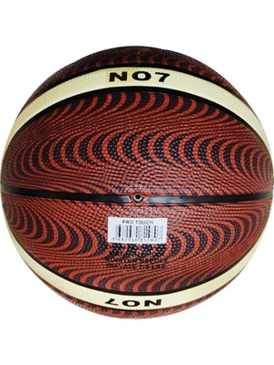 Delta Pro Touch Dura-Strong Deluxe 7 Numara Kauçuk Kahverengi Basketbol Topu Dayanıklı Malzeme