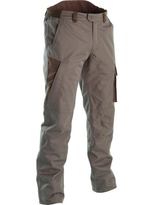 Decathlon Solognac Outdoor ve Avcı Pantolonu - Yeşil - 500  Yırtılmaya Dayanıklı Koyu Kahverengi