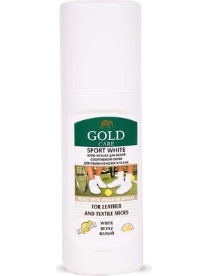 Gold Care Spor Deri ve Kumaş Beyaz Ayakkabı Boyası Bakımı 75 ml