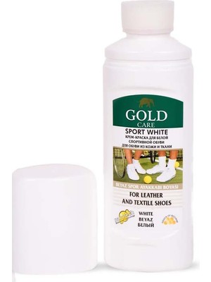 Gold Care Spor Deri ve Kumaş Beyaz Ayakkabı Boyası Bakımı 75 ml