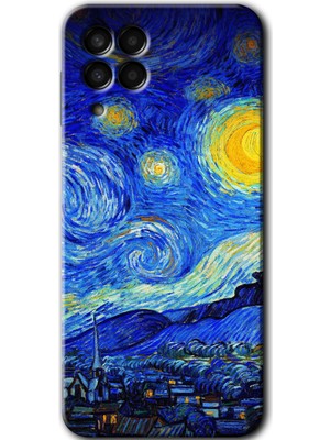Gramaphone Galaxy M33 Kılıf Hd Desen Baskılı Arka Kapak - Starry Night