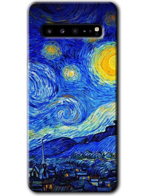 Gramaphone Galaxy S10 Plus Kılıf Hd Desen Baskılı Arka Kapak - Starry Night