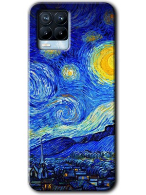 Gramaphone Realme 8 Pro Kılıf Hd Desen Baskılı Arka Kapak - Starry Night