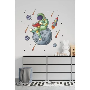 Kt Grup Kitap Okuyan Astranot Çocuk Odası Duvar Sticker