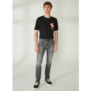 Calvin Klein Jeans Normal Bel Normal Gri Erkek Denim Pantolon J30J3228241BZ_SLIM