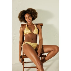 Naya Kareli Bağlamalı Bikini Altı