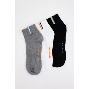 Katia & Bony  3'lü Paket Golf Unisex Step Çorap Siyah/beyaz/gri