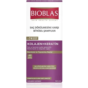 Saç Dökülmesine Karşı Collagen Ve Keratin Içeren Hacim Şampuanı (360 Ml)