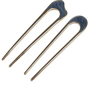 Shining Stars Moda Metal Saç Çubukları Kadınlar Için Kabuk Saç Tokası Pimleri Minimalist U Şekli Kız Tokaları Saç Topuz Yapıcı Şapkalar (Yurt Dışından)