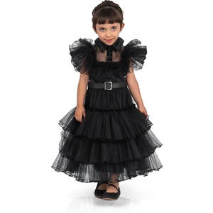 Buse & Eylül Bebe Wednesday Kız Çocuk Kostümü