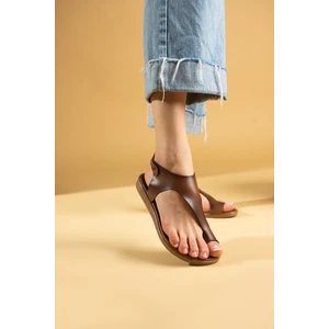 Pembe Potin Özel Tasarım Parmak Arası Kadın Sandalet 51-837-23