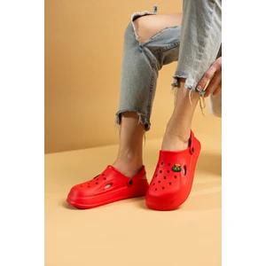 Pembe Potin Uğur Böceği Eva Comfort Taban Günlük&plaj Kadın Sandalet DNZ95