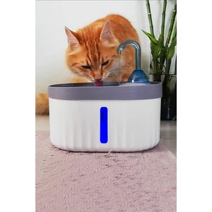 Ata Home Aquata Otomatik Kedi Köpek Su Pınarı LED Işıklı Su Çeşmesi Sessiz Su Şelalesi USB Bağlantılı 2,3 Lt