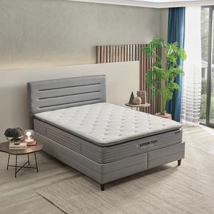 Bedding Supreme Pedic Yatak - Baza - Başlık Set -Mavi 140 x 190 cm
