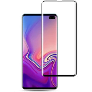 Samsung Galaxy S10 Plus ile Uyumlu Şeffaf Esnek Kavisli Ekranı Tam Kaplayan Pet Ekran Koruyucu
