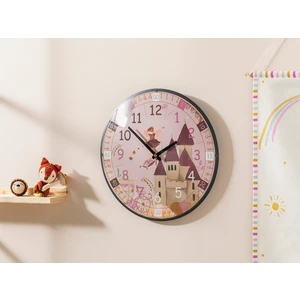 English Home Fairy Çocuk Duvar Saati 35X35 cm Pembe