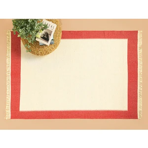 English Home Lara Purl Dokuma Kilim 60 x 100 cm Krem - Kırmızı