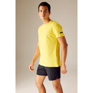 DeFactoFit Standart Fit Bisiklet Yaka Baskılı Kısa Kollu %100 Pamuk Spor Tişört A5825AX23SM