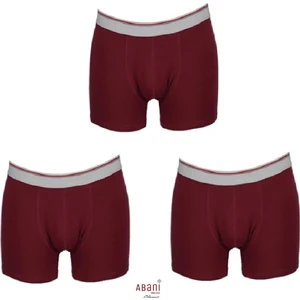 Nbb 735 Modal Erkek Boxer Çok Bordo Abani Classic 3'lü Paket