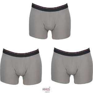 Nbb 735 Modal Erkek Boxer Çok Gri Abani Classic 3'lü Paket