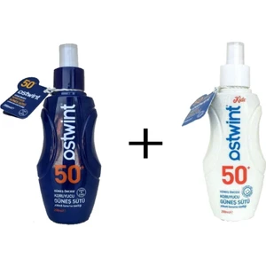 Güneş Losyonu Yetişkin 200ML + Ostwint Çocuk Güneş Sütü Spf 50+ 200 ml