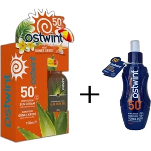 Spf 50+ Güneş Kremi 100 ml + Güneş Losyonu Yetişkin 200ML