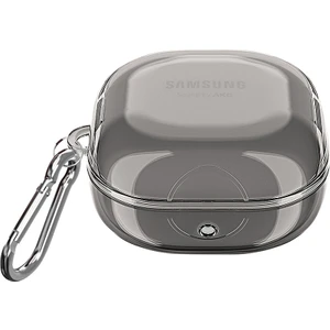 Samsung Galaxy Buds 2 Kılıf Askı Aparatlı Tranparan Silikon Füme