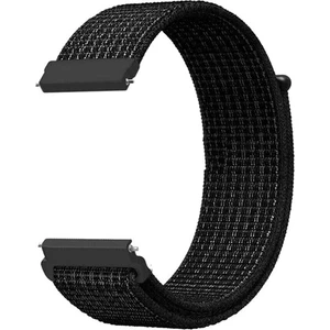 Case Street Xiaomi Mibro Watch Lite 2 Kordon Cırtcırt Kumaş Ayarlanabilir Siyah