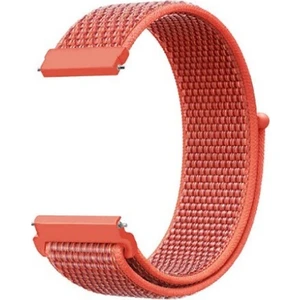 Case Street Xiaomi Mibro Watch Lite 2 Kordon Cırtcırt Kumaş Ayarlanabilir Turuncu