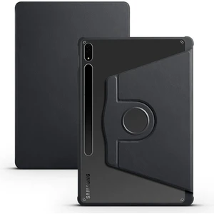 Case Street Casestreet Samsung Galaxy Tab S8 Plus SM-X800 Kılıf Termik Arkası Şeffaf Smart Kapaklı Kalem Bölmeli T1 Siyah