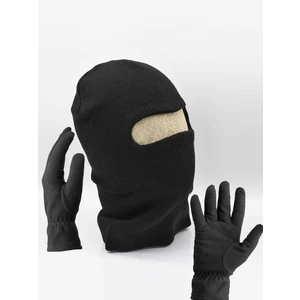 Erkek Kar Maskesi + Polar Eldiven Kışlık Set