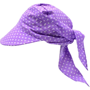 Kadın Safari Bağlamalı Eşarp Siperli Desenli Plaj Şapkası - Mint