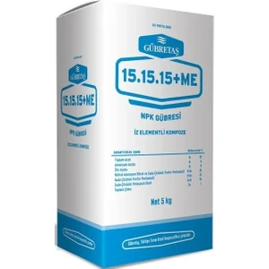 Bahçem 15.15.15+Me - 5 kg - Çinko ve Mikro Element Katkılı Granül Ekim ve Verim Gübresi - Orjinal ve Bandrollü