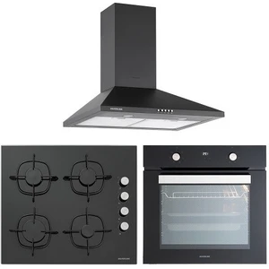 BO6502B02 - CS5335B01 - 2240 Conic 60 Siyah Ankastre Set