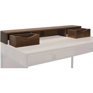 adore mobilya Connect Çalışma Masası Opsiyonel Üst Modülü - Koyu Ceviz (Oslo Ceviz) 120X13X18 cm (Gxyxd)