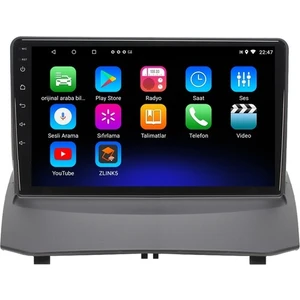 New Space Ford Fiesta 4gb Ram 64GB Rom Carplay 8 Çekirdek Multimedya Navigasyon Oto Teyp